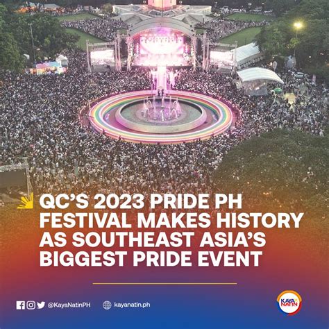 QC PRIDE PH FESTIVAL MAKES HISTORY BY HOLDING THE BIGGEST .